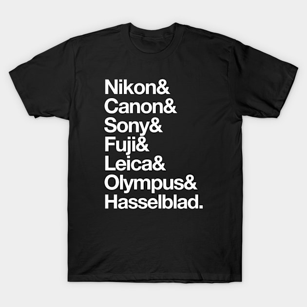 Nikon&Canon&Sony T-Shirt by PhotoPunk